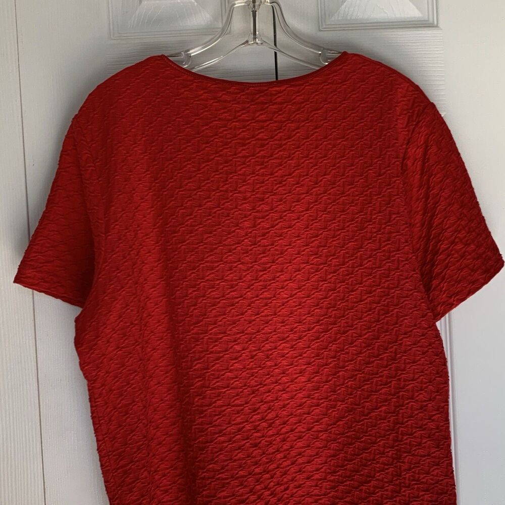 Vintage 80s Kenneth Too Top Women’s Size L Red - Picture 16 of 16